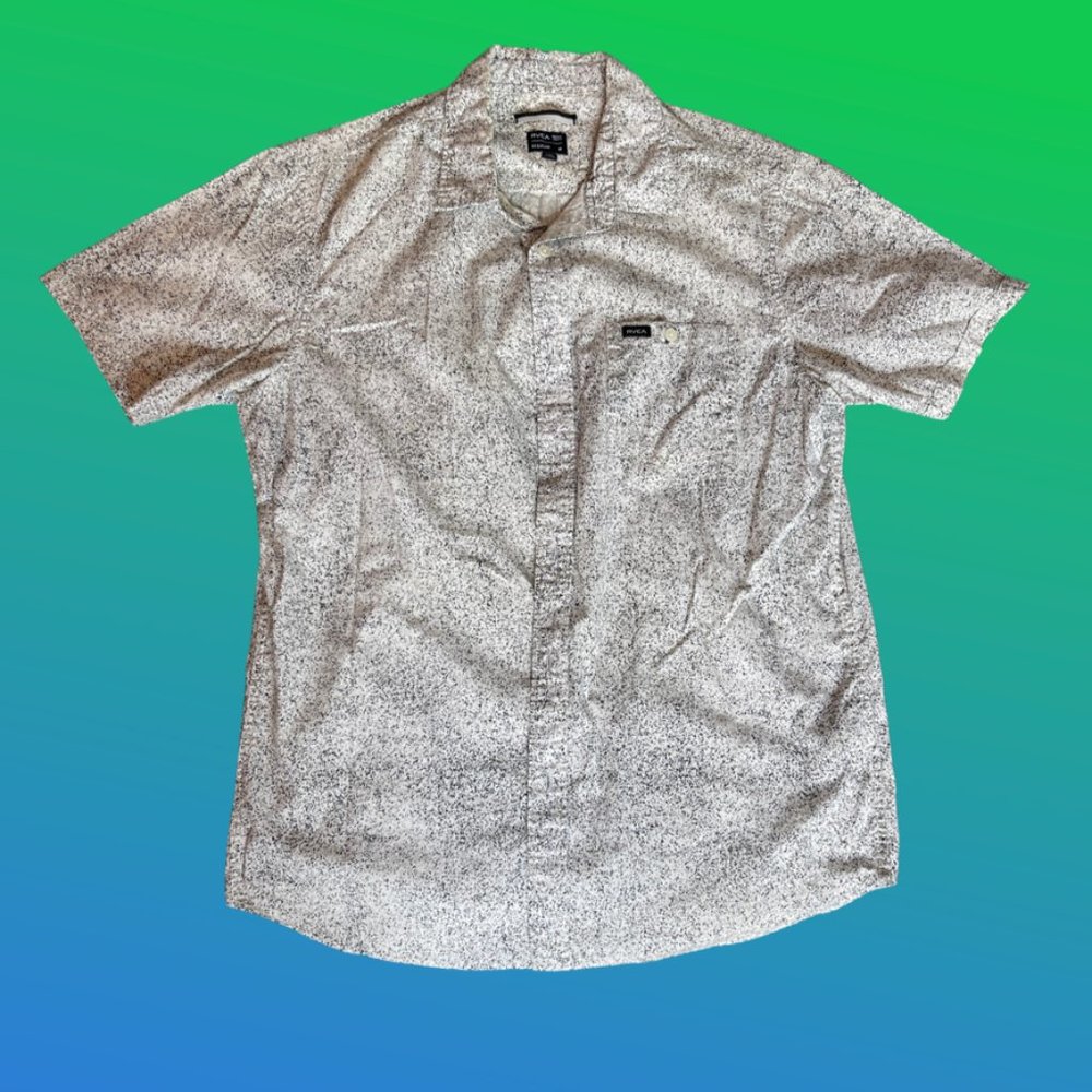 RVCA Black And White Dress Shirt